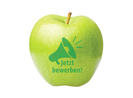 Apfel grün "Jetzt bewerben!"