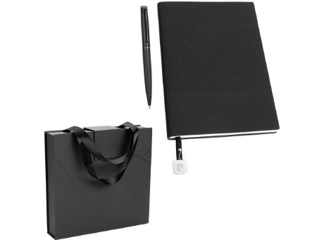 Pierre Cardin® CHANTAL Set aus Kugelschreiber und Notizbuch A5, schwarz