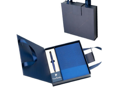 Pierre Cardin® CHANTAL Set aus Kugelschreiber und Notizbuch A5, blau