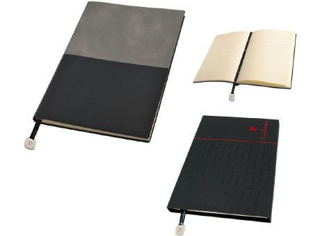 Pierre Cardin® REPORTER Notizbuch A5, grau/schwarz