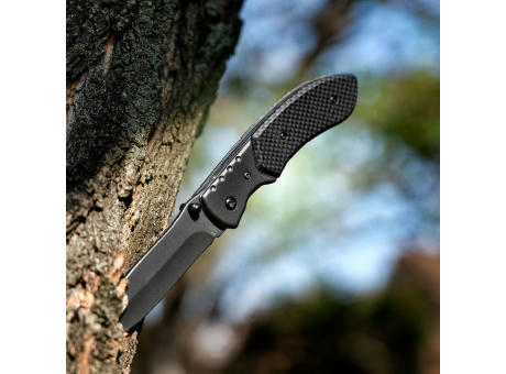 Schwarzwolf outdoor® YERGER Taschenmesser im Karbonlook