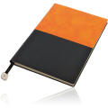 Pierre Cardin® REPORTER Notizbuch A5, orange/schwarz