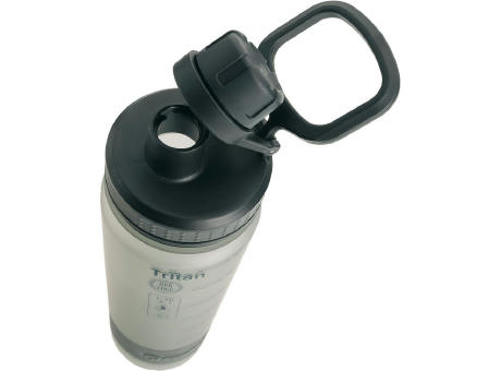 Schwarzwolf outdoor® KIBO Tritan Trinkflasche, 0,8 l, grau