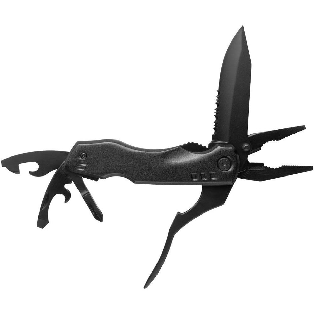 Schwarzwolf outdoor® BAKOY Multitool mit 10 Werkzeugen, schwarz
