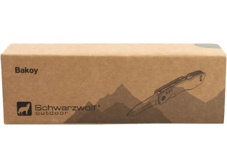 Schwarzwolf outdoor® BAKOY Multitool mit 10 Werkzeugen, schwarz