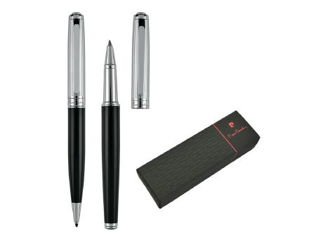 Pierre Cardin® DIDIER Set aus Drehkugelschreiber und Rollerball Pen, schwarz