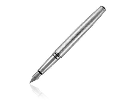 Pierre Cardin® CHRISTOPHE Set aus Rollerball Pen und Füllfederhalter, silber