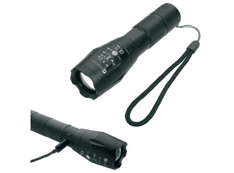 Schwarzwolf outdoor® DELGADA wiederaufladbare CREE T6 Taschenlampe