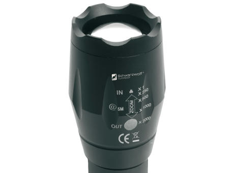 Schwarzwolf outdoor® DELGADA wiederaufladbare CREE T6 Taschenlampe