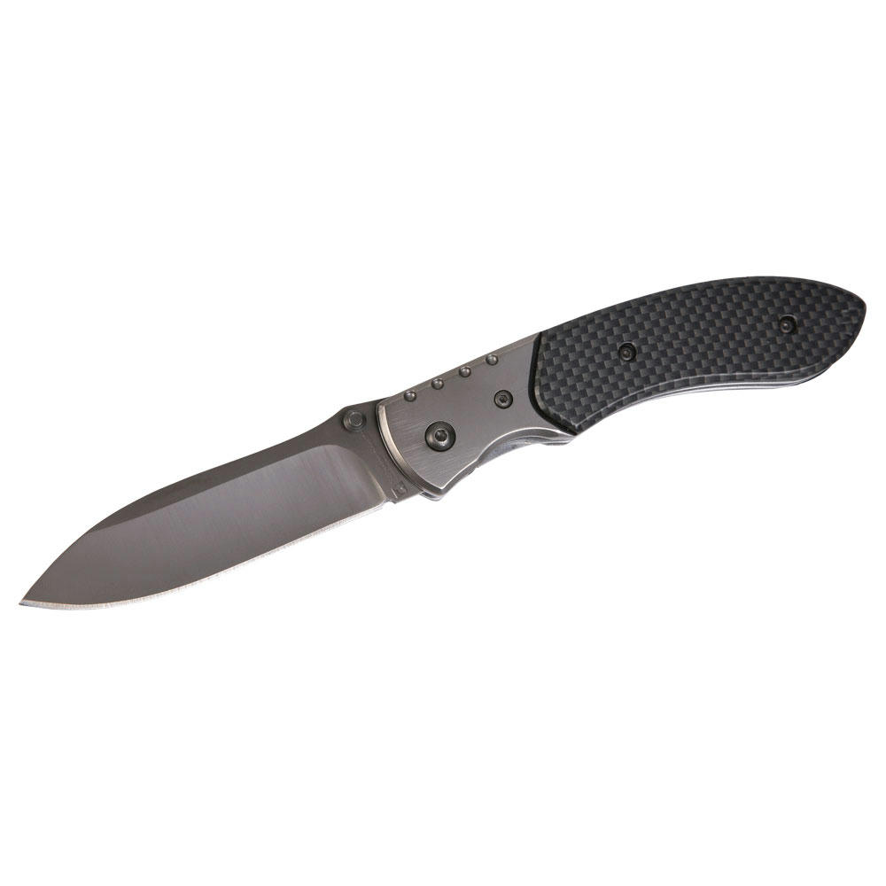 Schwarzwolf outdoor® YERGER Taschenmesser im Karbonlook