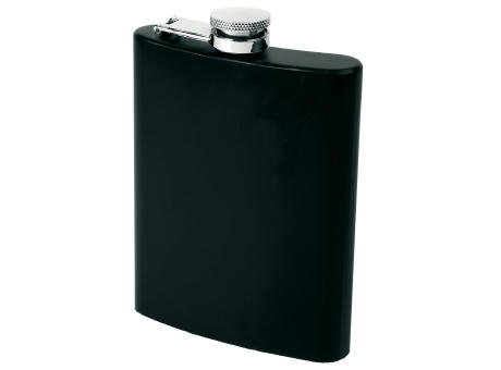 Schwarzwolf outdoor® OLYMPOS Metall-Flachmann 0,24 l, mattschwarz