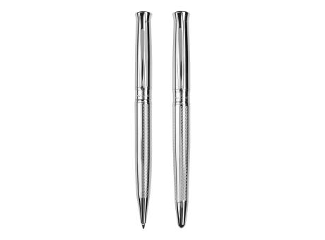 Pierre Cardin® ROI Set aus Kugelschreiber und Rollerball Pen, silber