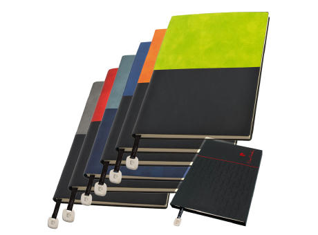 Pierre Cardin® REPORTER Notizbuch A5, blau/schwarz