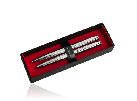 Pierre Cardin® ROI Set aus Kugelschreiber und Rollerball Pen, silber