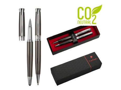 Pierre Cardin® ROI Set aus Kugelschreiber und Rollerball Pen, gunmetal