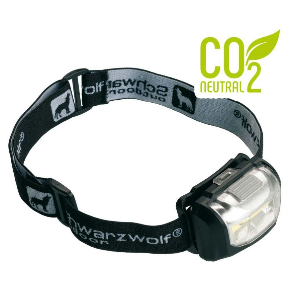 Schwarzwolf outdoor® TRONADOR schwenkbare Stirnlampe