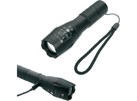 Schwarzwolf outdoor® DELGADA wiederaufladbare CREE T6 Taschenlampe