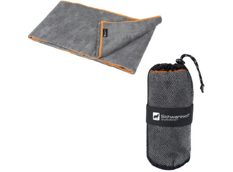 Schwarzwolf outdoor® CITAS Outdoor-Multifunktions-Handtuch, grau/orange