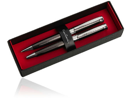 Pierre Cardin® ROI Set aus Kugelschreiber und Rollerball Pen, gunmetal