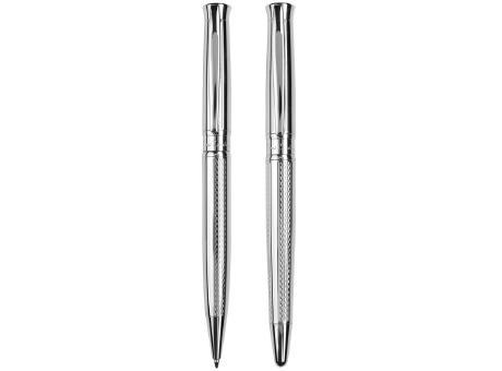 Pierre Cardin® ROI Set aus Kugelschreiber und Rollerball Pen, silber