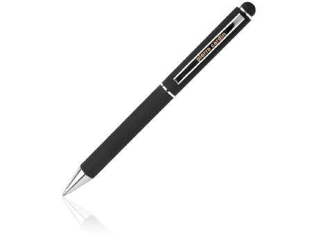 Pierre Cardin® CLAUDIE Set aus Rollerball Touchpen und Kugelschreiber Stylus, schwarz