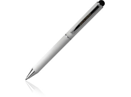 Pierre Cardin® CLAUDIE Set aus Rollerball Touchpen und Kugelschreiber Stylus, weiß