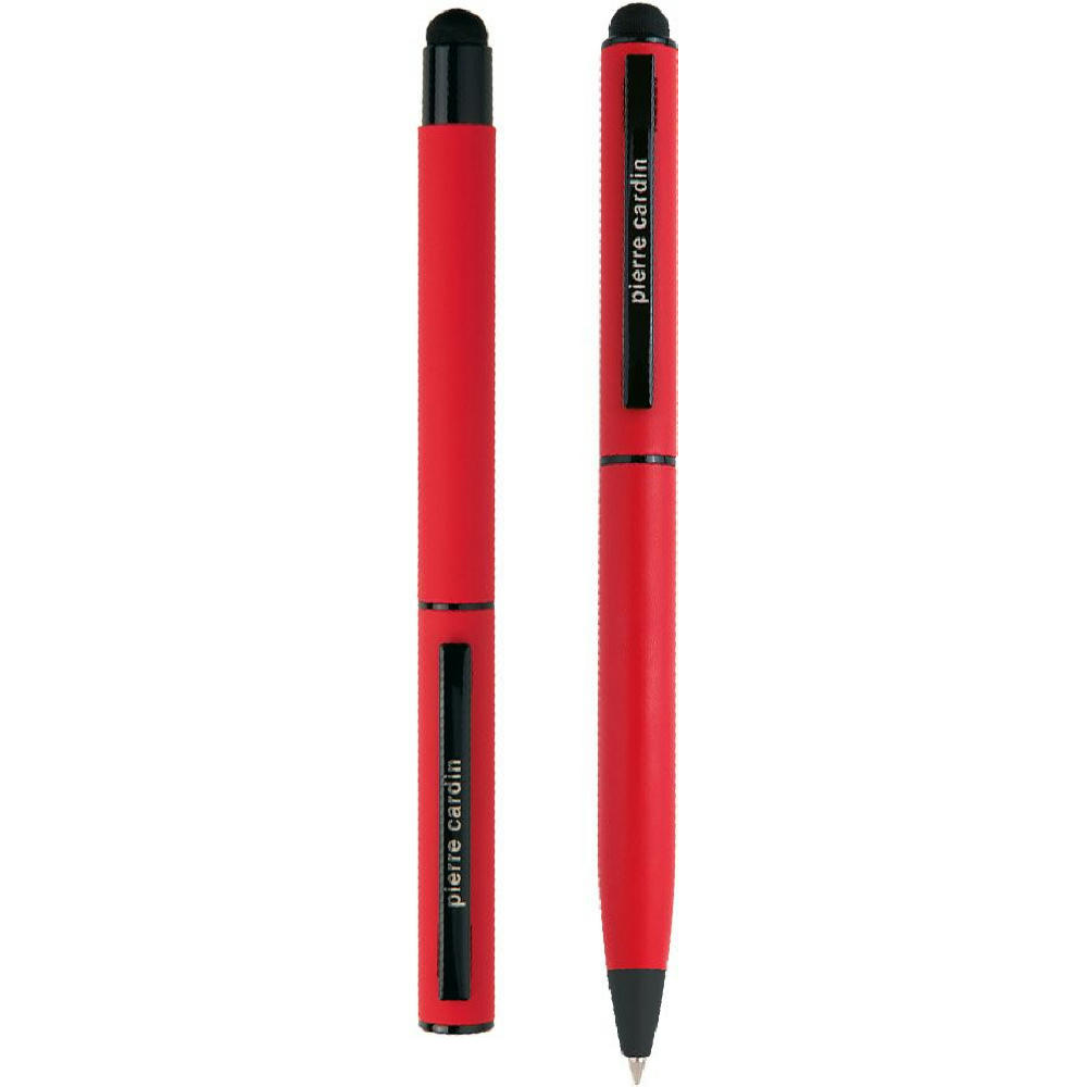 Pierre Cardin® CELEBRATION Set aus Rollerball Touchpen und Kugelschreiber Stylus, rot