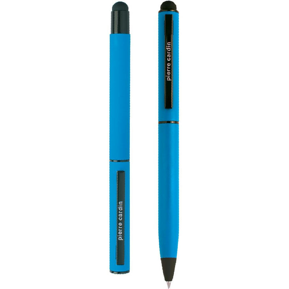 Pierre Cardin® CELEBRATION Set aus Rollerball Touchpen und Kugelschreiber Stylus, hellblau