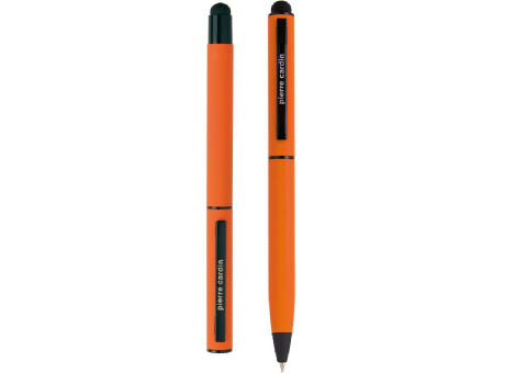 Pierre Cardin® CELEBRATION Set aus Rollerball Touchpen und Kugelschreiber Stylus, orange